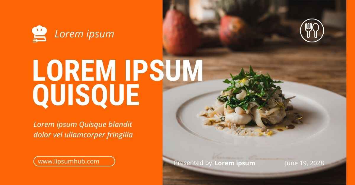 Gourmet Food Classic Lorem Ipsum Generator