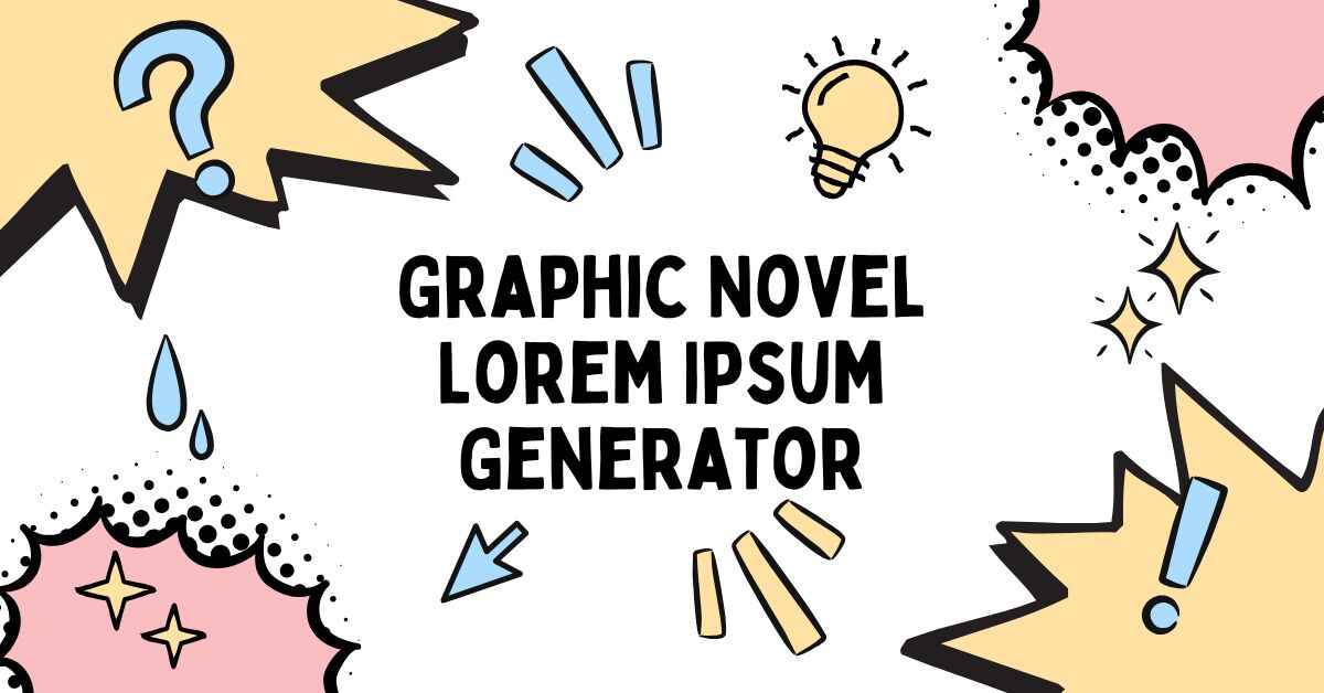 Graphic Novel Lorem Ipsum Generator