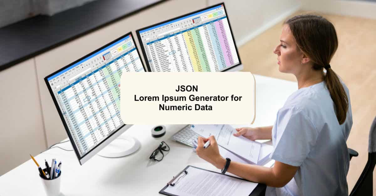 JSON Lorem Ipsum Generator for Numeric Data