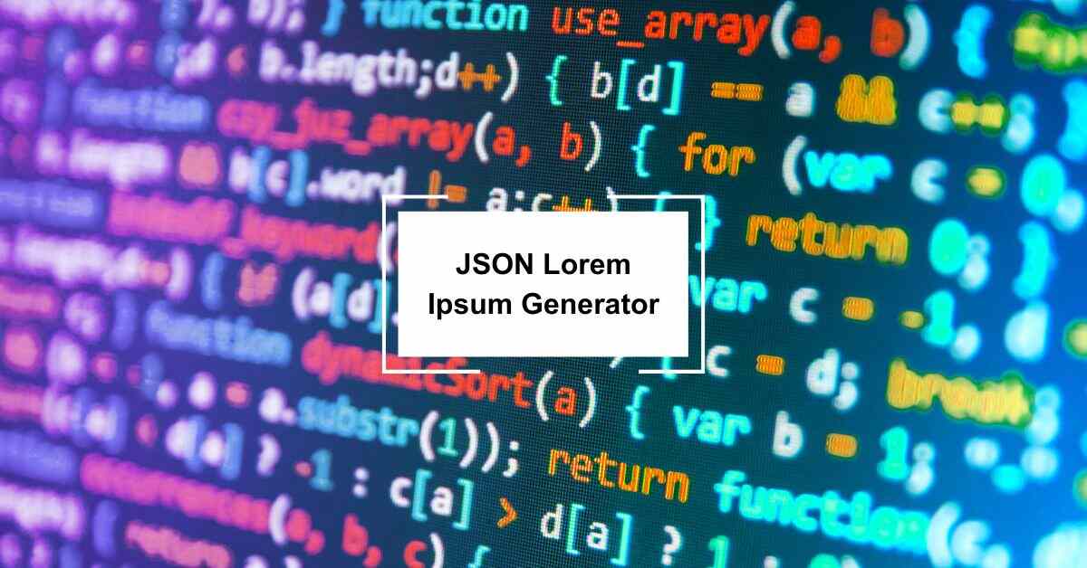 Json Lorem Ipsum Generator