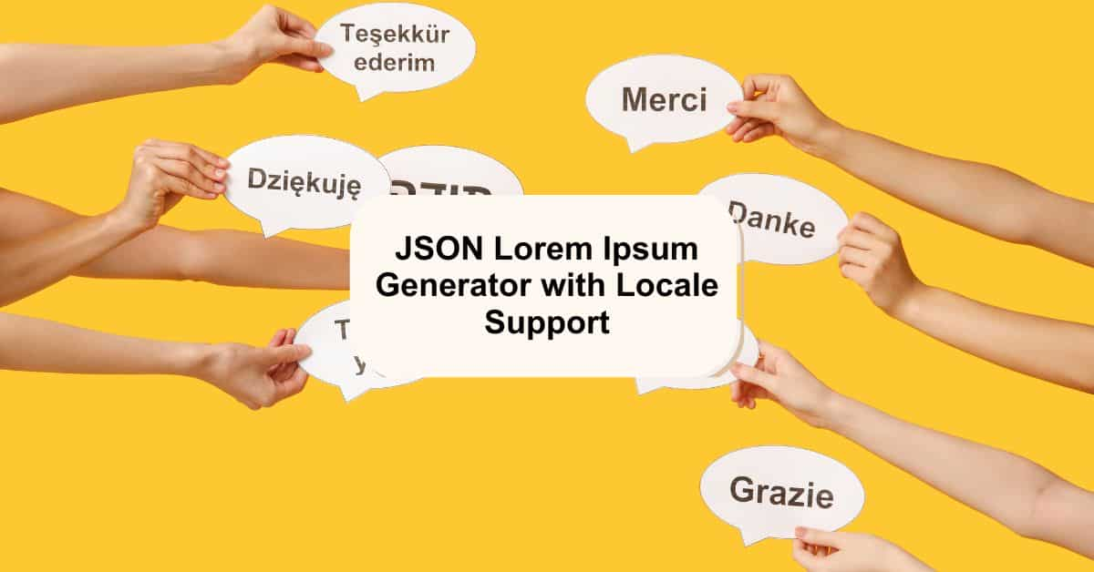 JSON Lorem Ipsum Generator with Locale Support