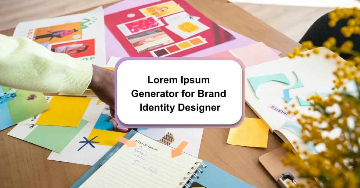 Lorem Ipsum Generator for Brand Identity Designer