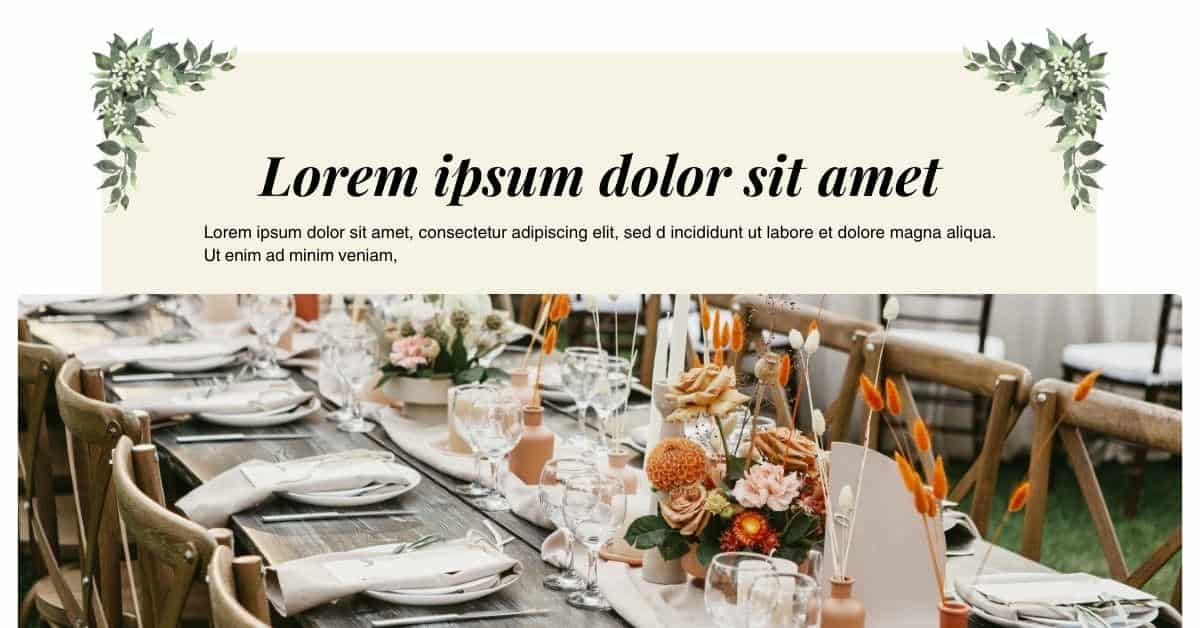 Lorem Ipsum Generator for Event Planner