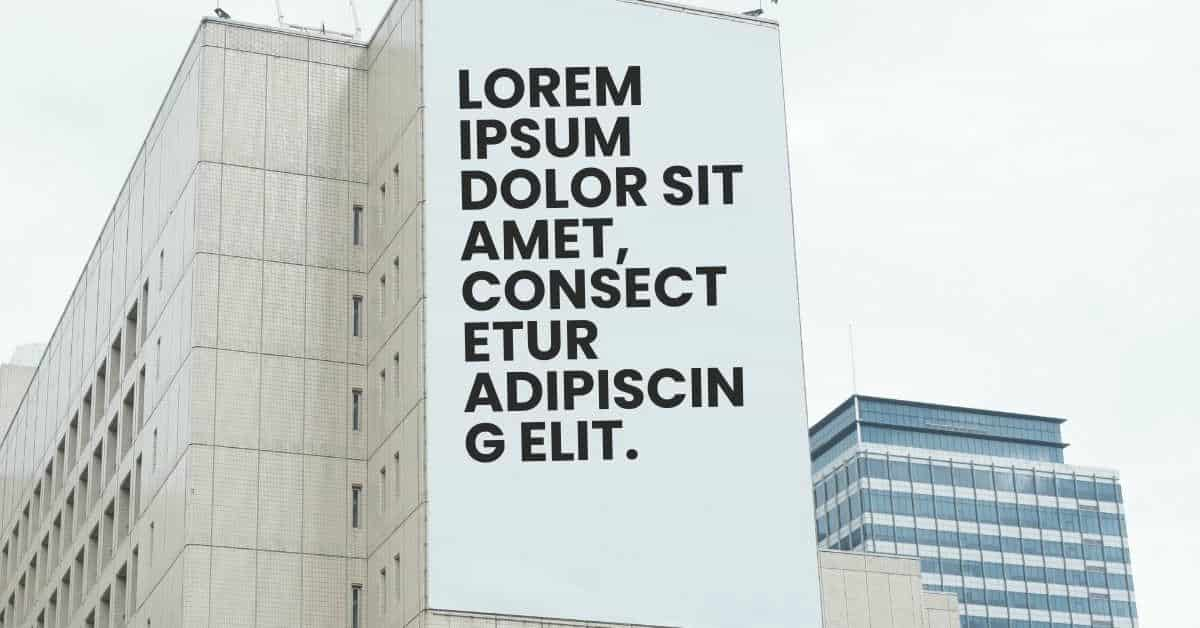 Lorem Ipsum Generator for Signage Designer