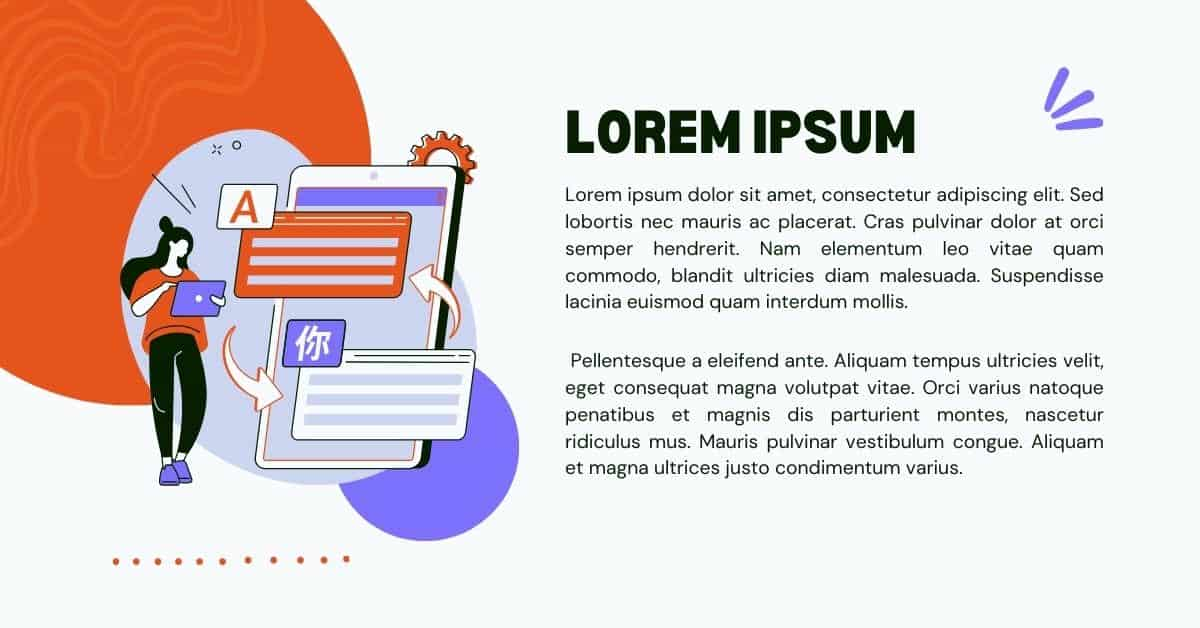 Lorem Ipsum Generator for Translation Agency