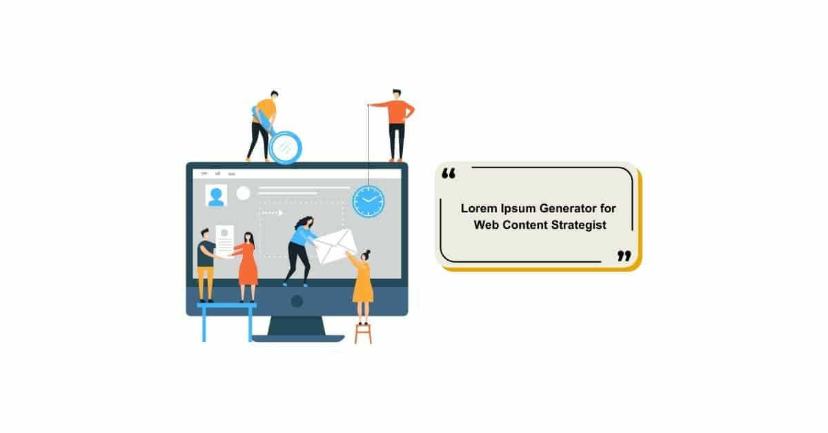 Lorem Ipsum Generator for Web Content Strategist