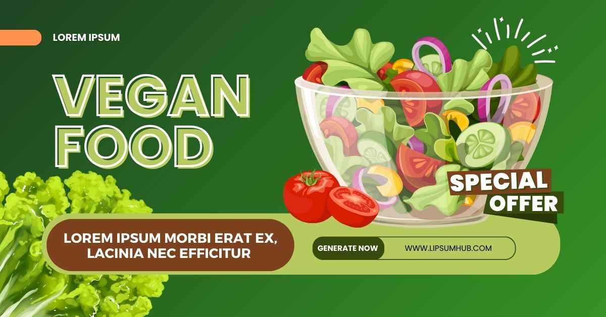 Vegan Food Lorem Ipsum Generator