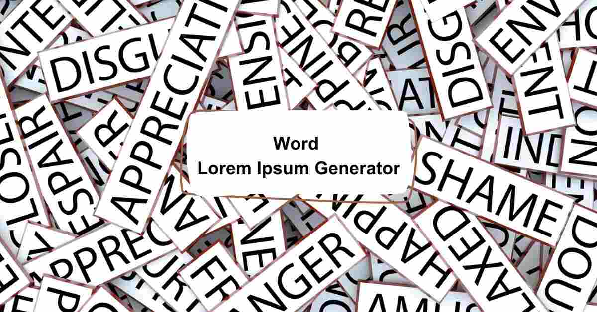 Word Lorem Ipsum Generator