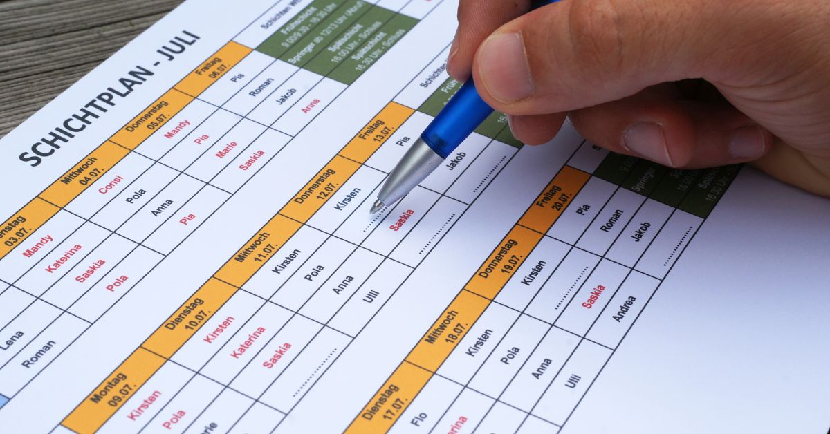 Lorem Ipsum Generator for Shift Scheduling Documents