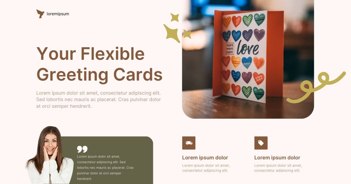Lorem Ipsum Generator for Customizable Gift Cards