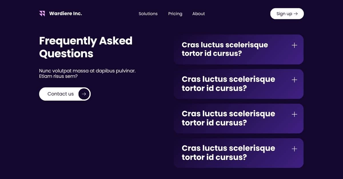 Lorem Ipsum Generator for FAQ Section Placeholders