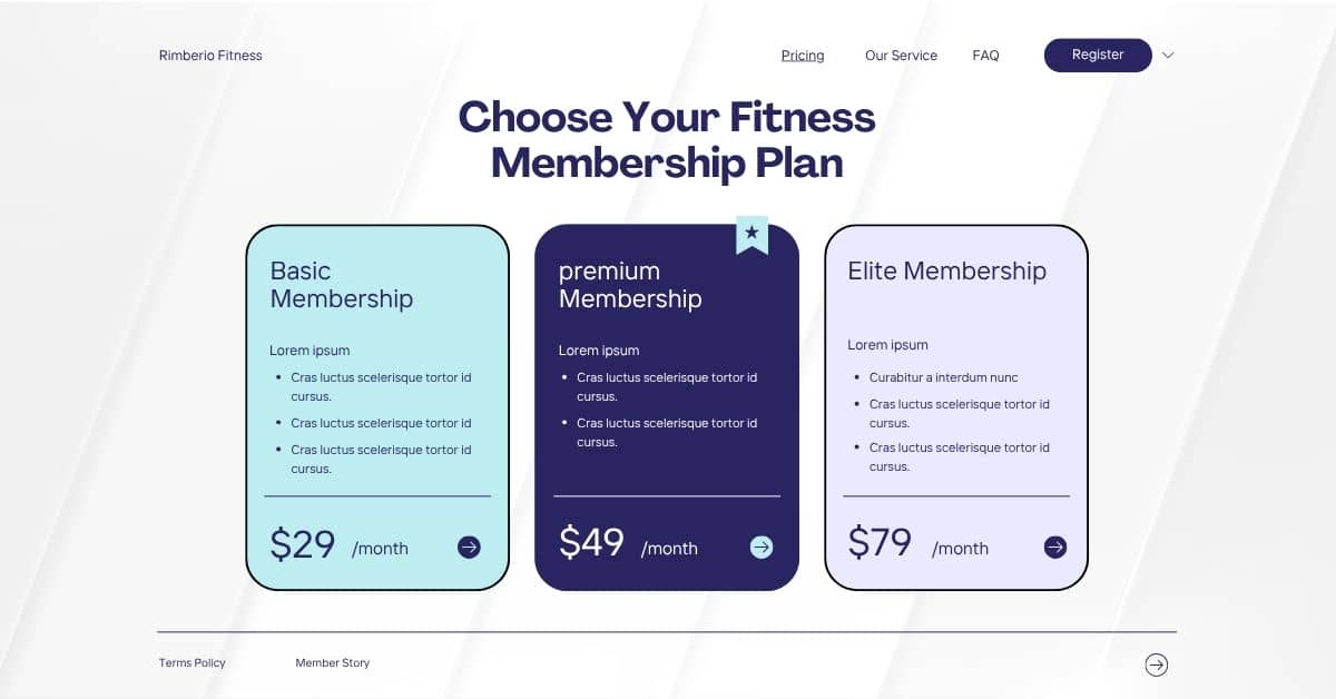 Lorem Ipsum Generator for Membership Site Pages