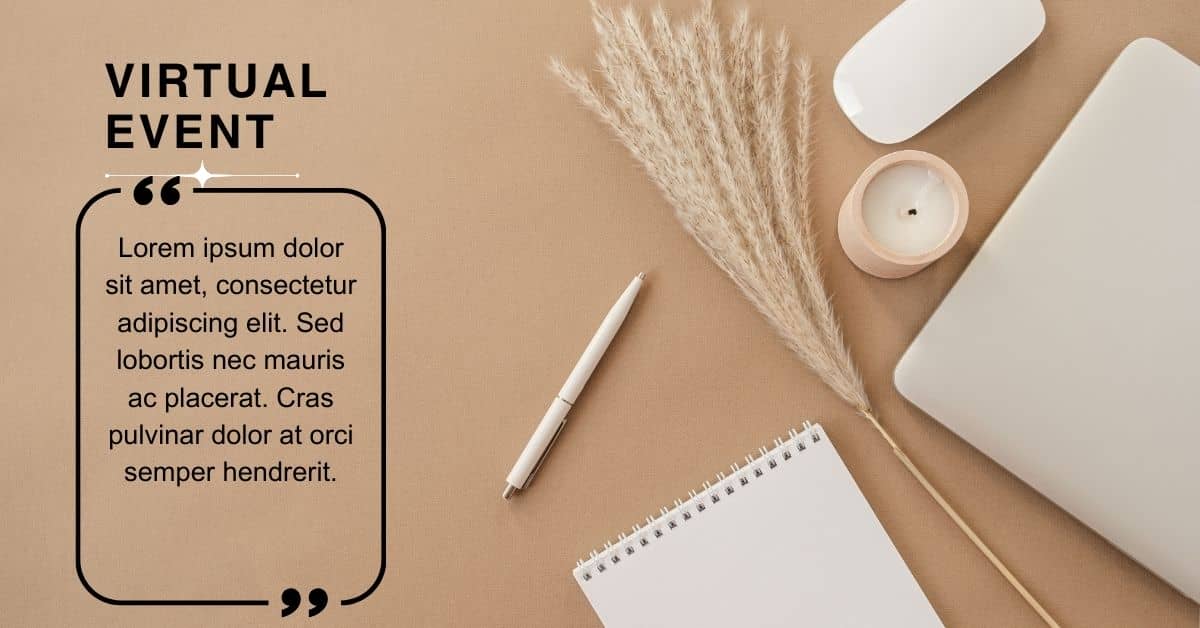 Lorem Ipsum Generator for Virtual Event Breakout Room Pages